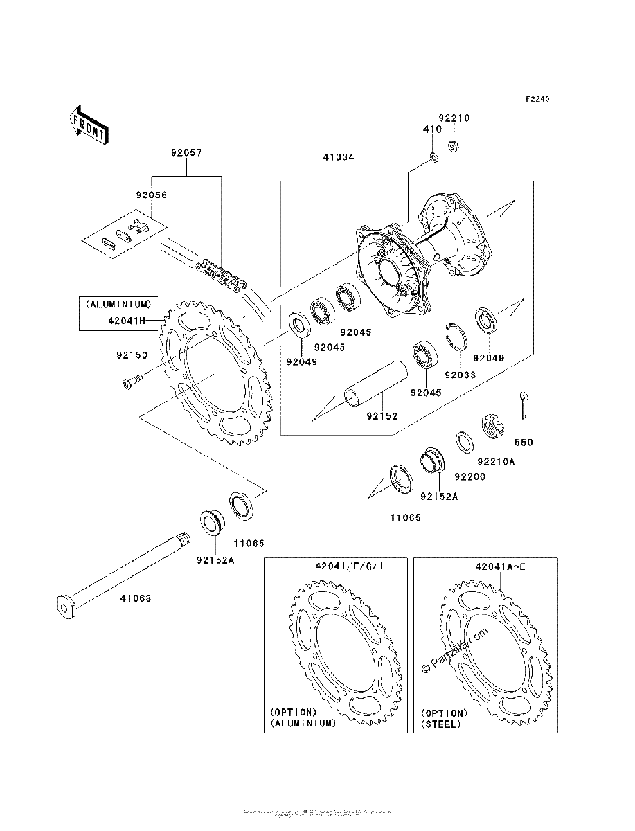 Diagrama de REAR HUB