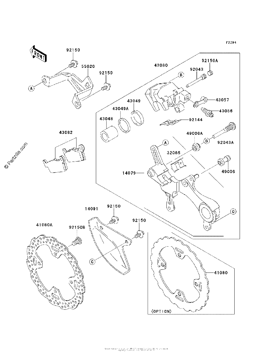 Diagrama de REAR BRAKE