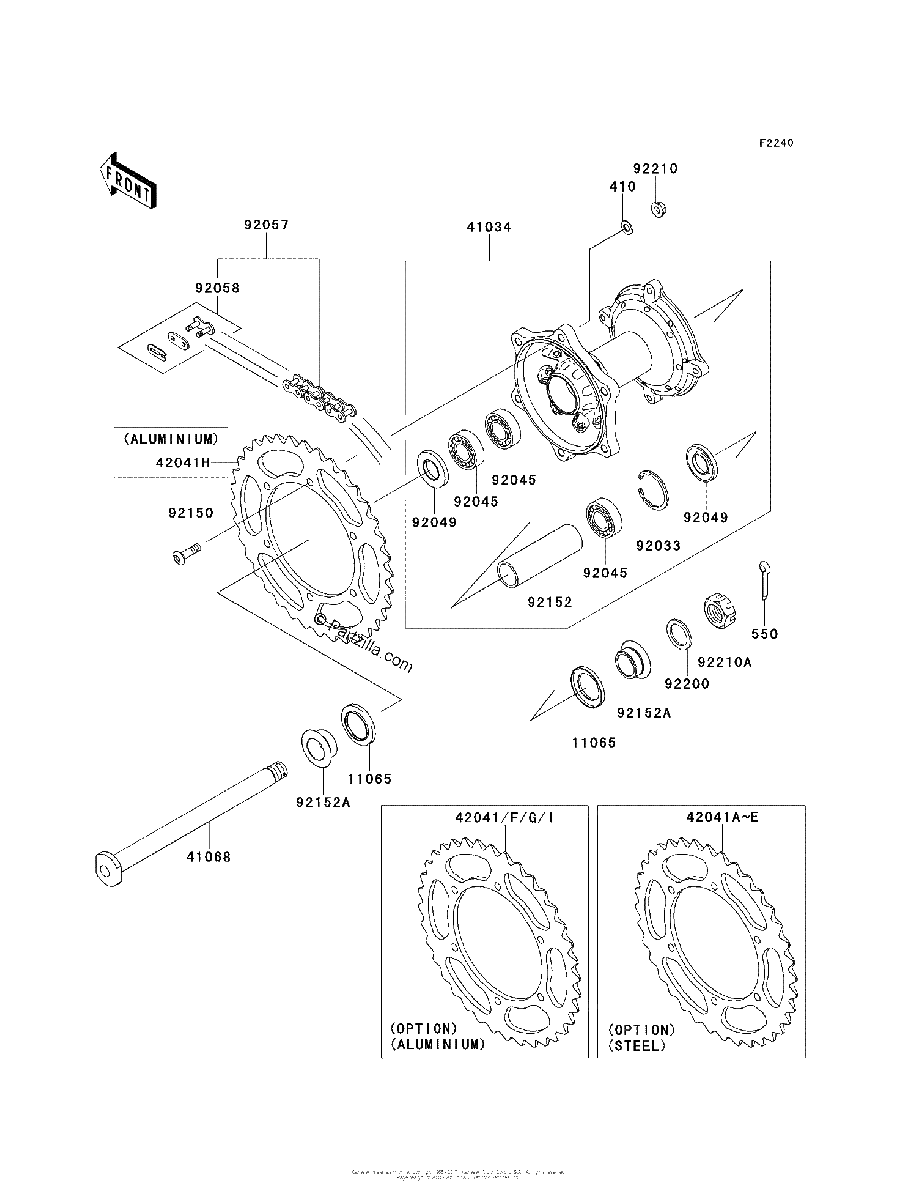 Diagrama de REAR HUB
