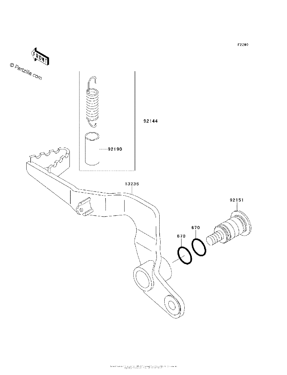 Diagrama de BRAKE PEDAL