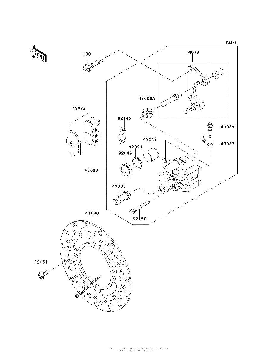 Diagrama de FRONT BRAKE