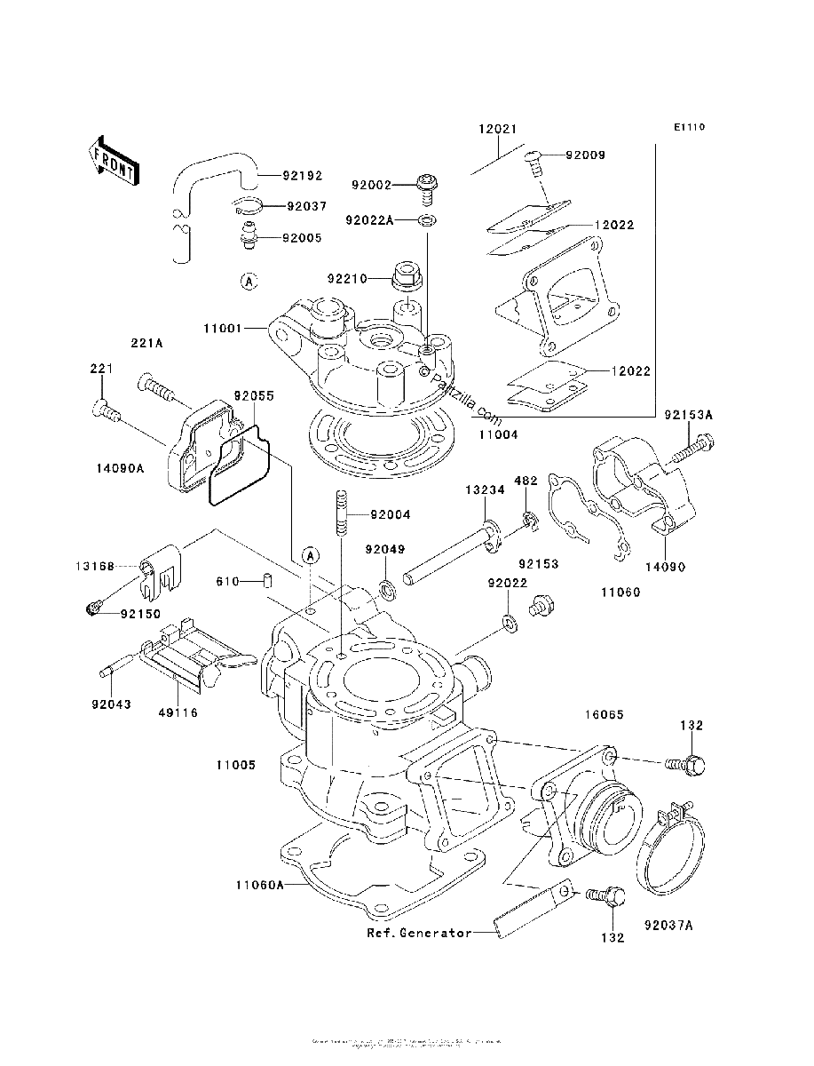 Diagrama de CYLINDER HEAD CYLINDER