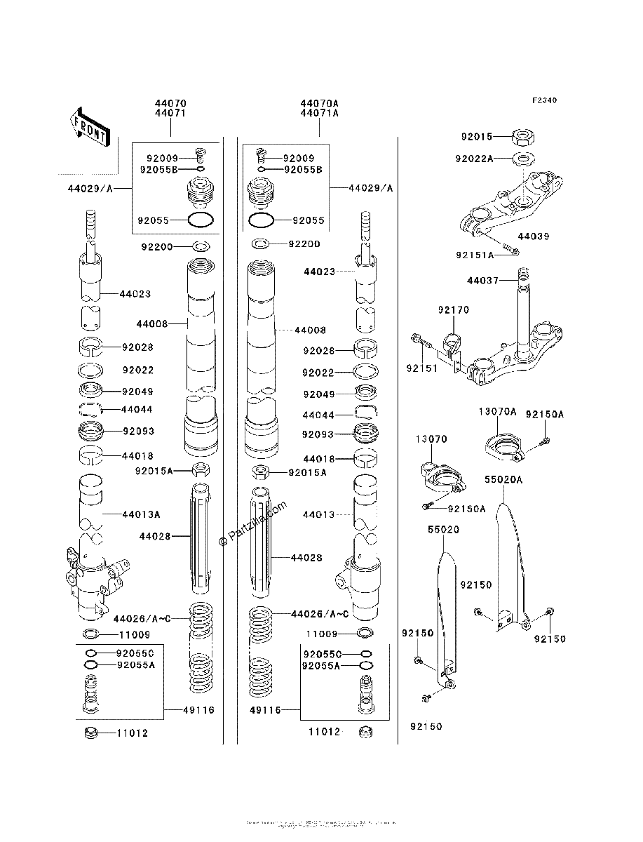 Diagrama de FRONT FORK