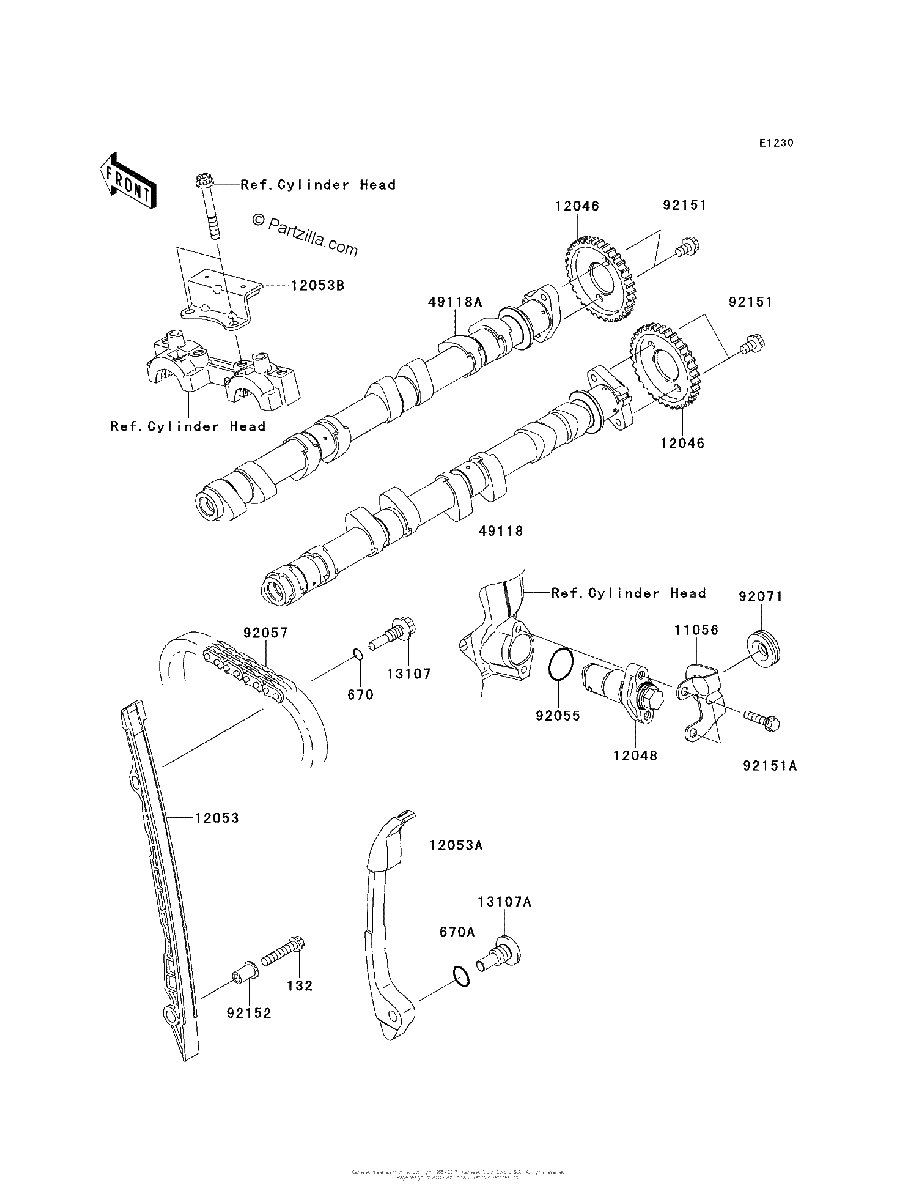 Diagrama de CAMSHAFT S TENSIONER