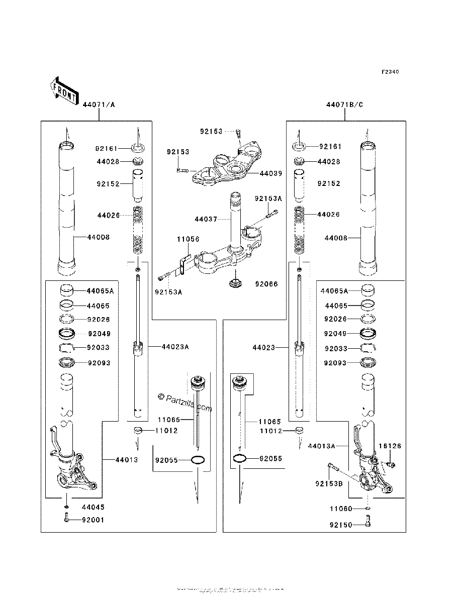 Diagrama de FRONT FORK