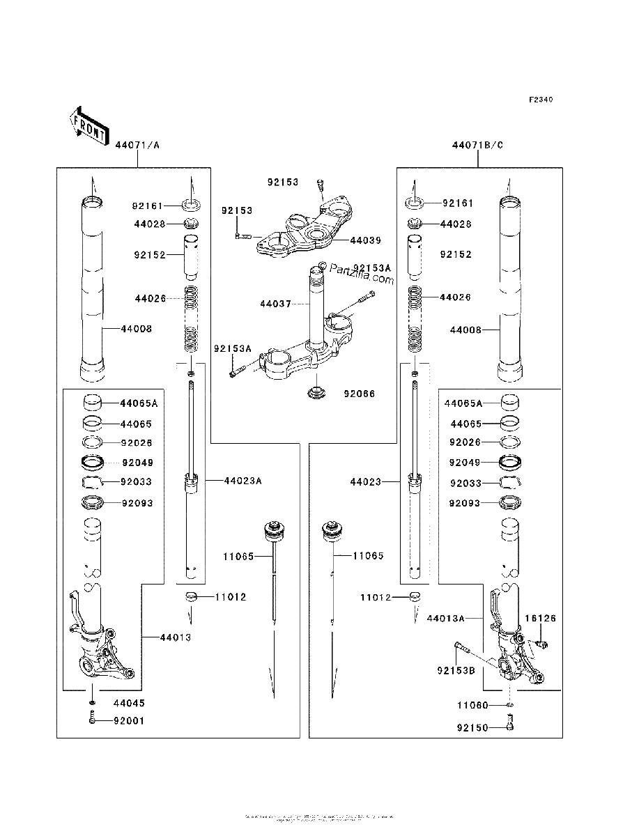 Diagrama de FRONT FORK