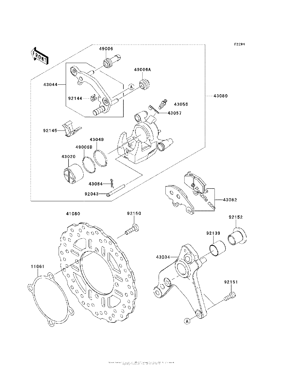 Diagrama de REAR BRAKE