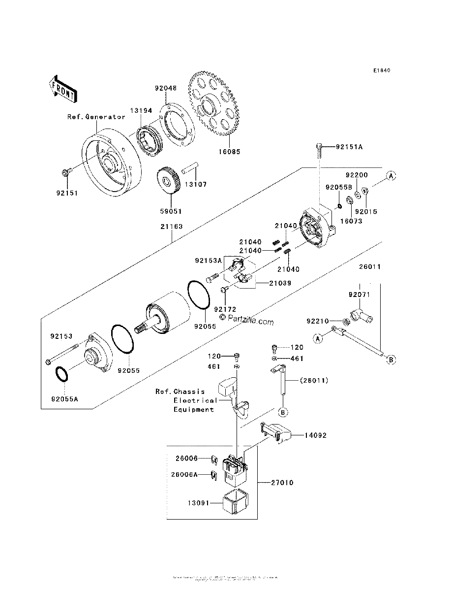 Diagrama de STARTER MOTOR