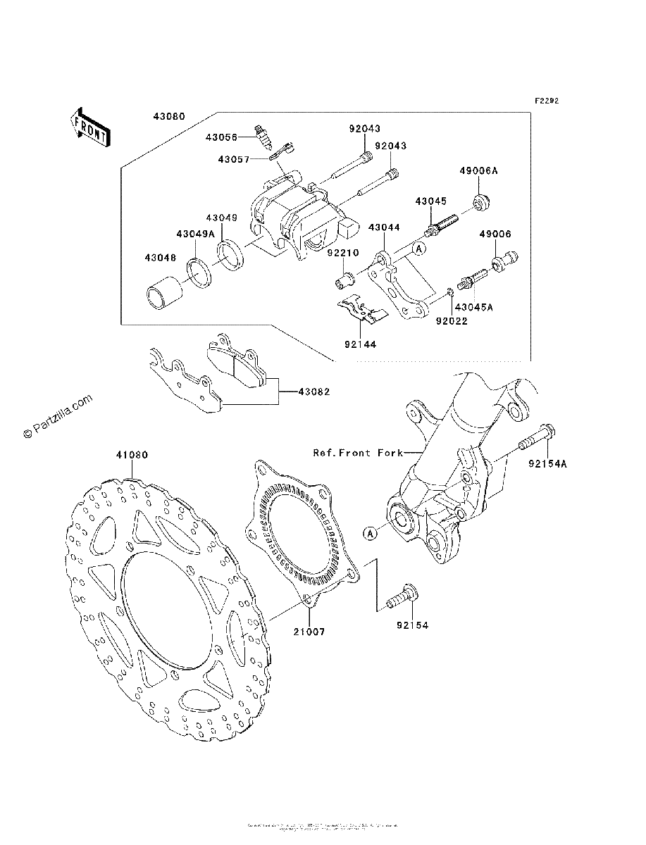 Diagrama de FRONT BRAKE