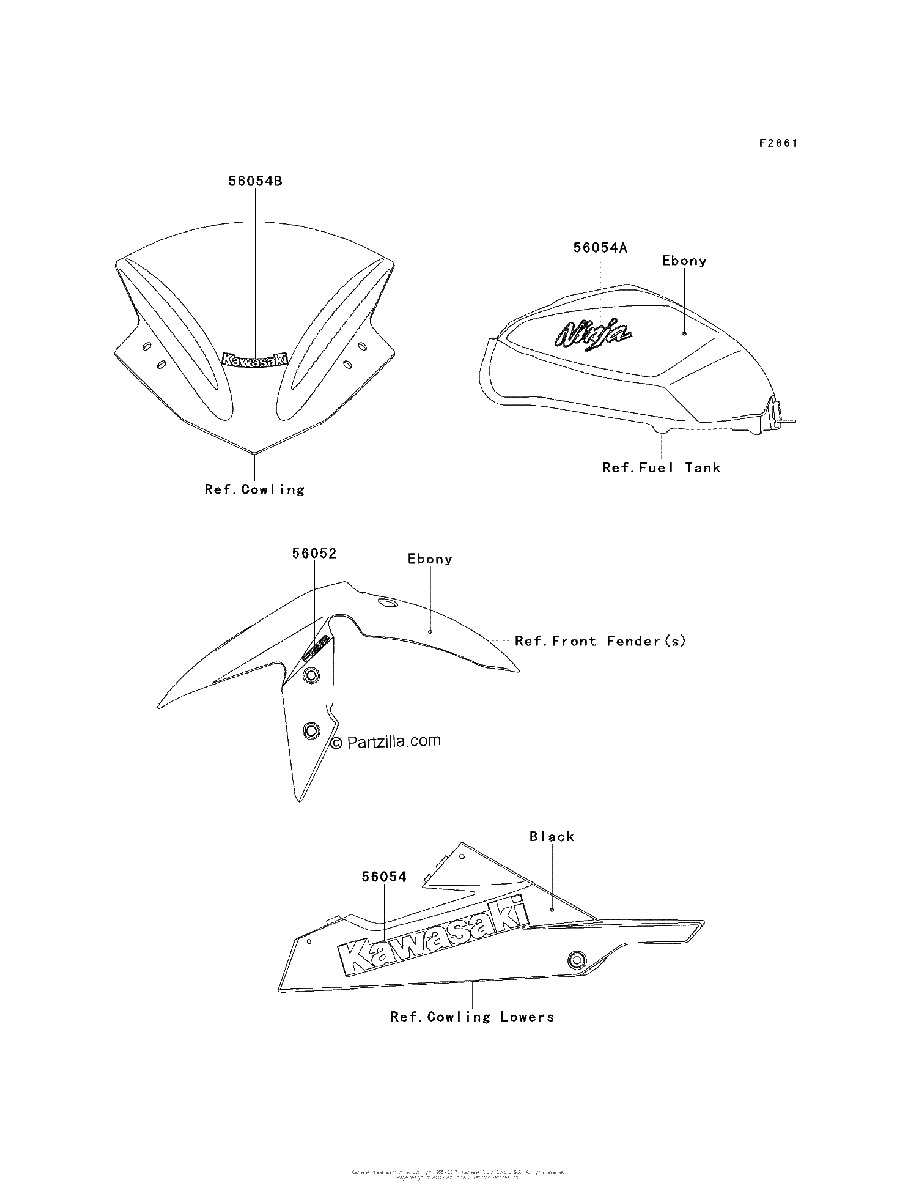 Diagrama de DECALS EBONY BDF