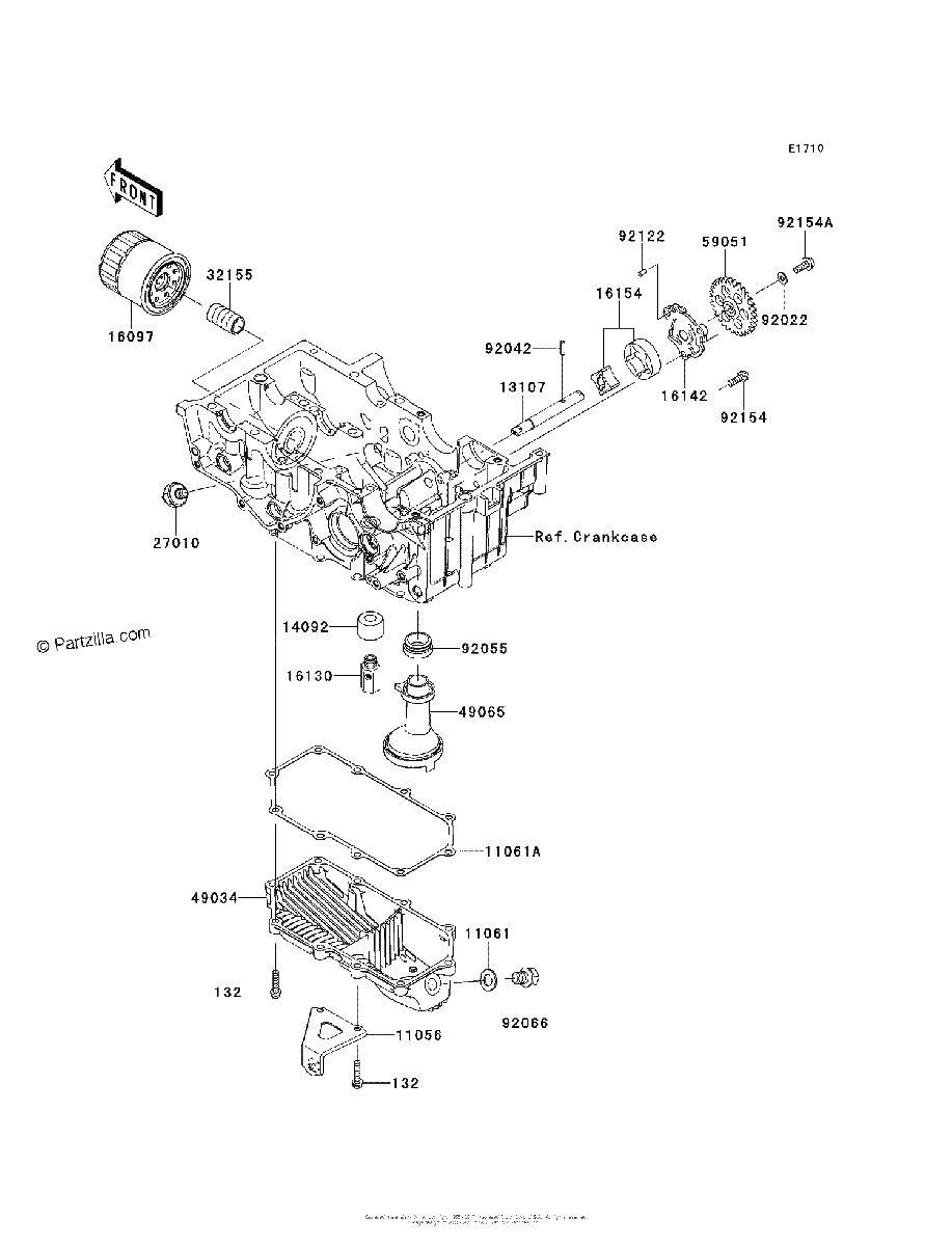 Diagrama de OIL PUMP OIL FILTER