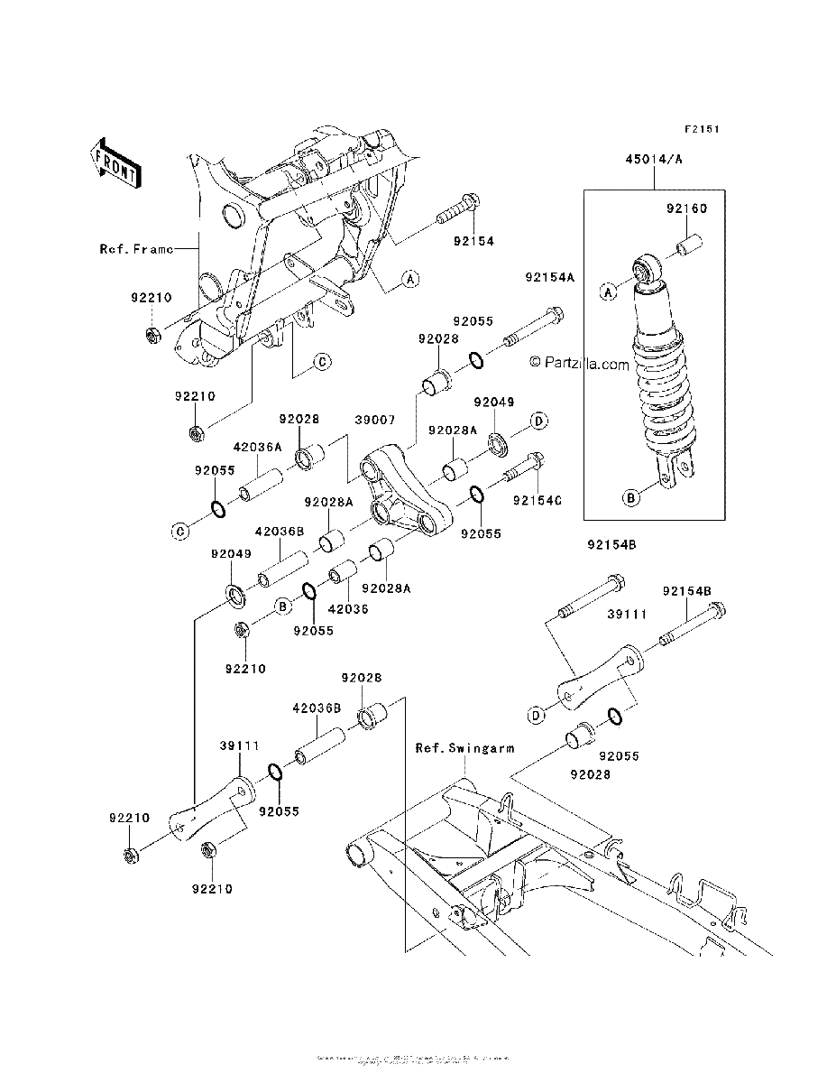 Diagrama de SUSPENSION SHOCK ABSORBER