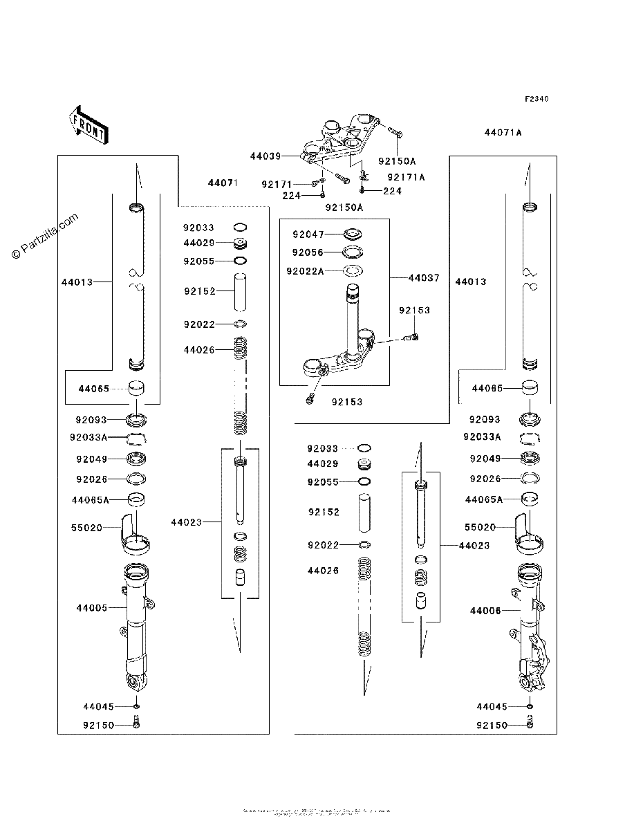 Diagrama de FRONT FORK