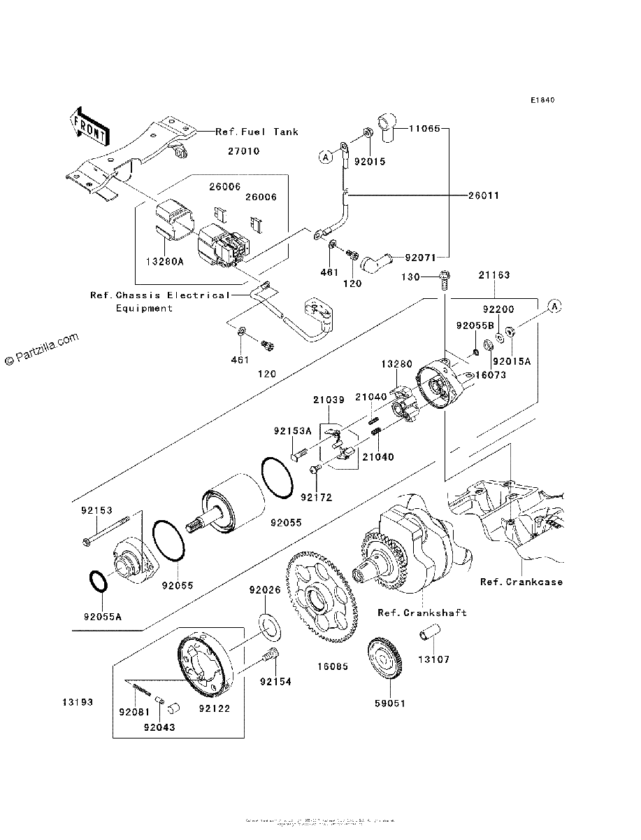 Diagrama de STARTER MOTOR