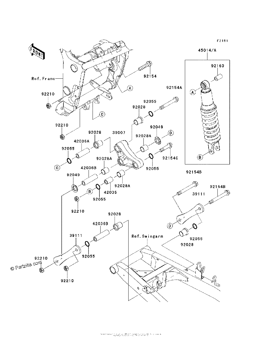 Diagrama de SUSPENSION SHOCK ABSORBER