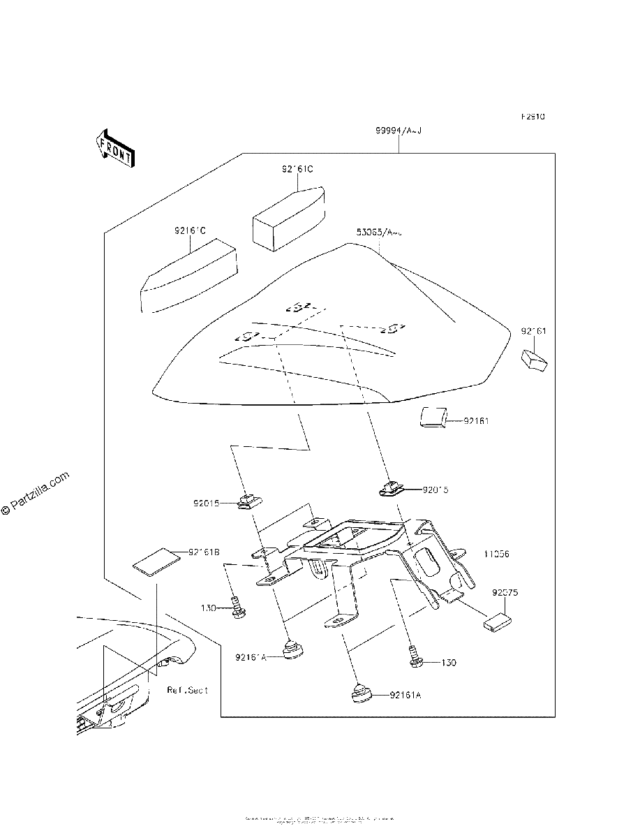 Diagrama de ACCESSORY SINGLE SEAT COVER