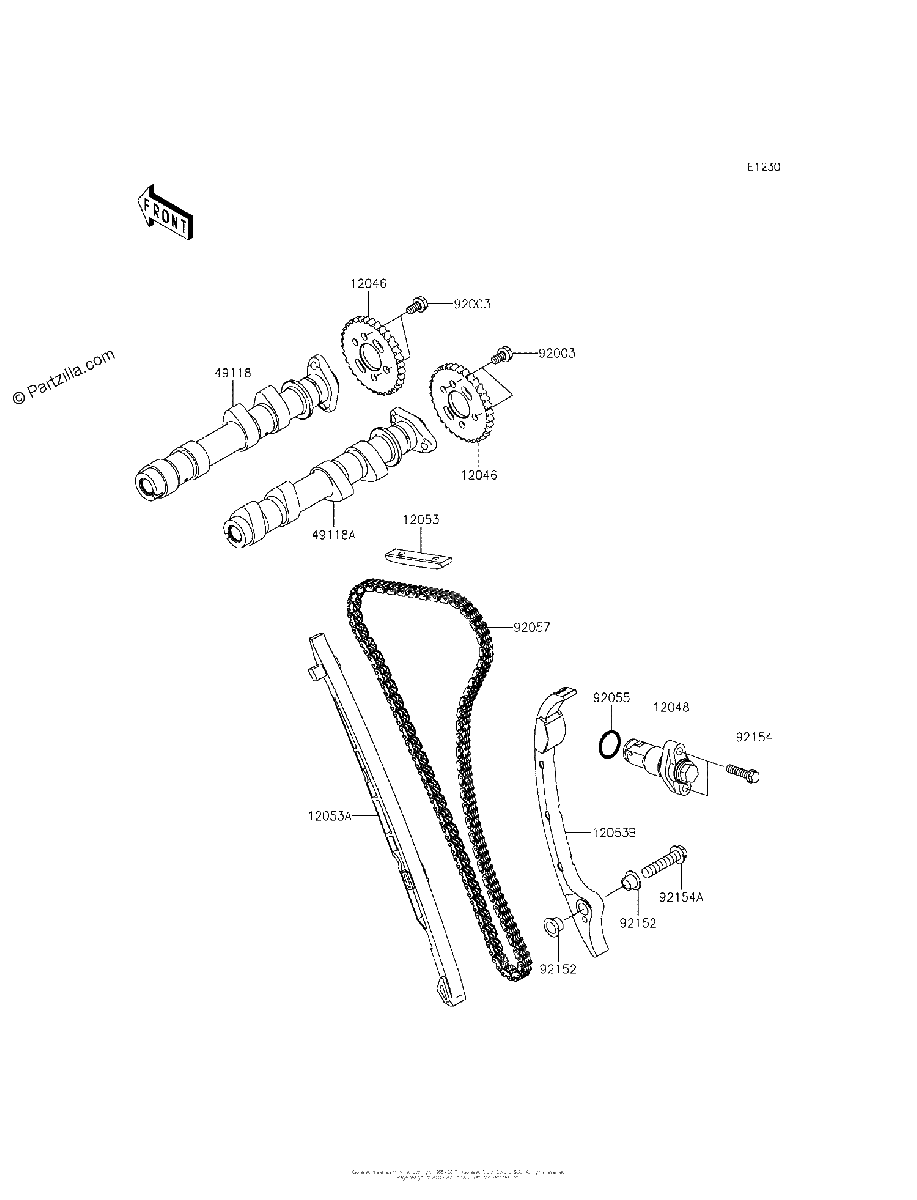 Diagrama de CAMSHAFT S TENSIONER