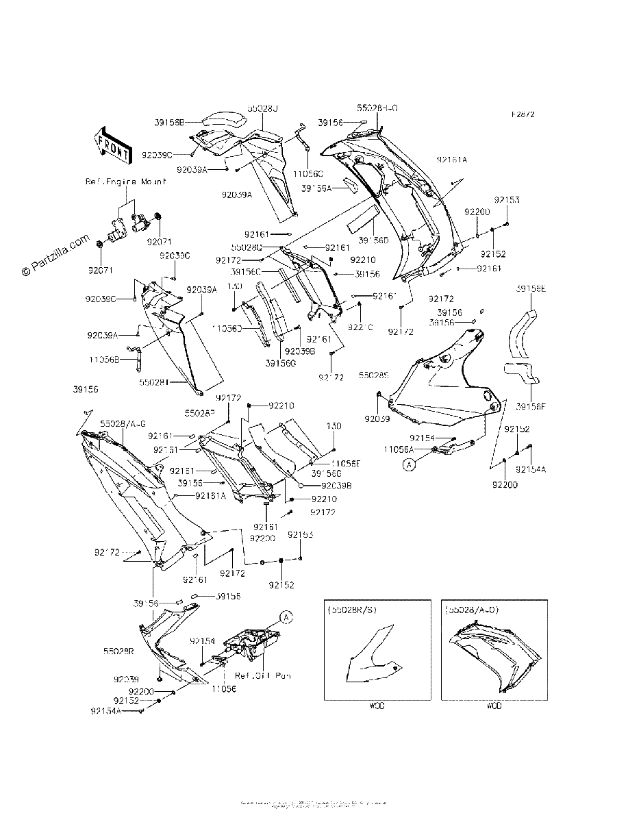 Diagrama de COWLING LOWERS FDS FFF