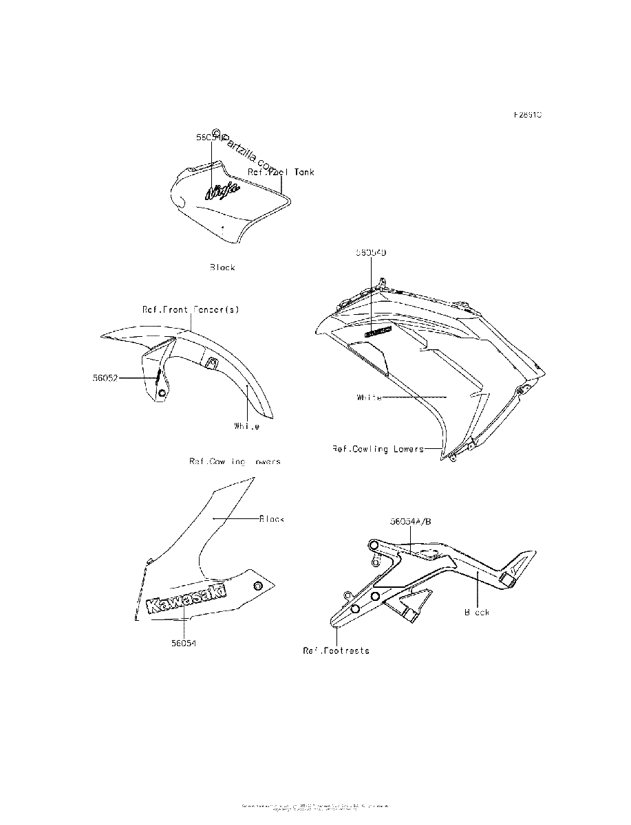 Diagrama de DECALS WHITE FDS