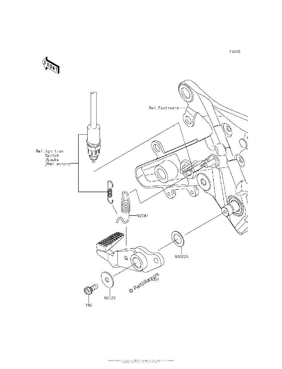 Diagrama de BRAKE PEDAL TORQUE LINK