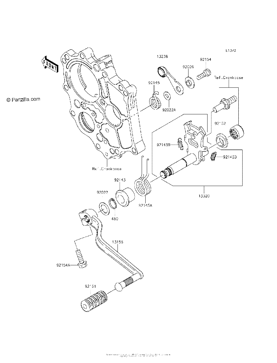 Diagrama de GEAR CHANGE MECHANISM