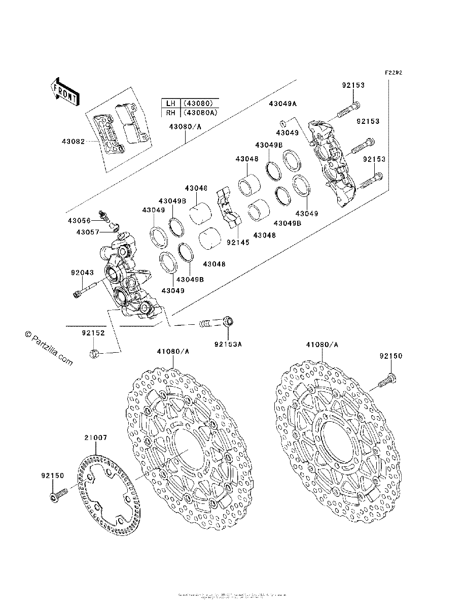 Diagrama de FRONT BRAKE