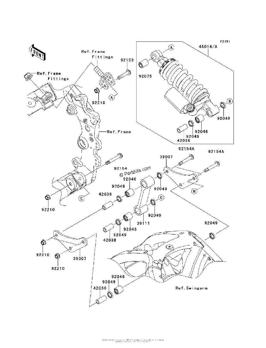 Diagrama de SUSPENSION SHOCK ABSORBER