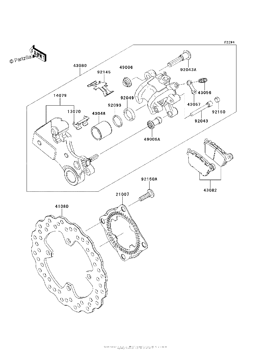 Diagrama de REAR BRAKE