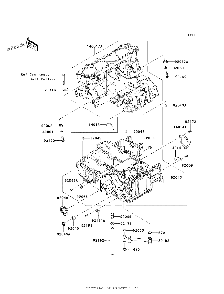Diagrama de CRANKCASE