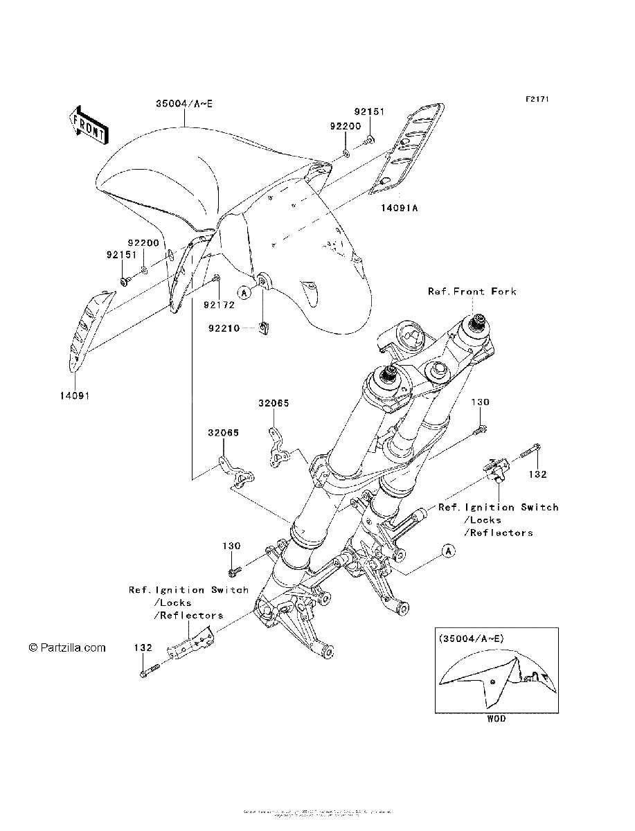 Diagrama de FRONT FENDER S