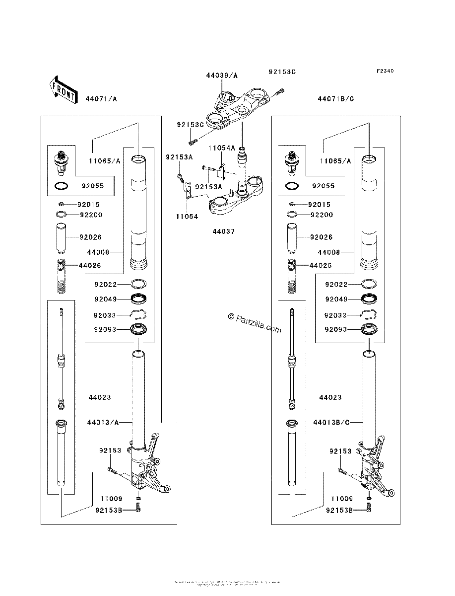 Diagrama de FRONT FORK