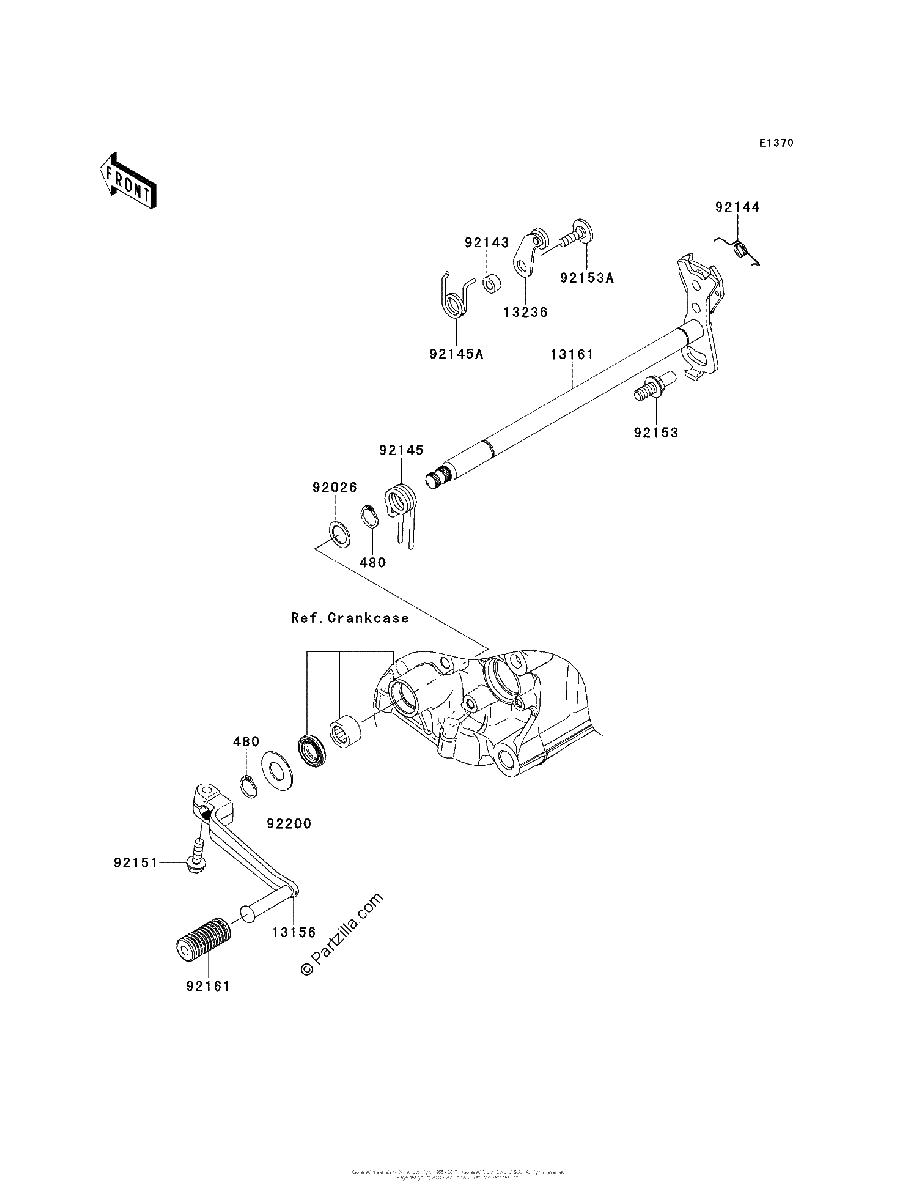 Diagrama de GEAR CHANGE MECHANISM