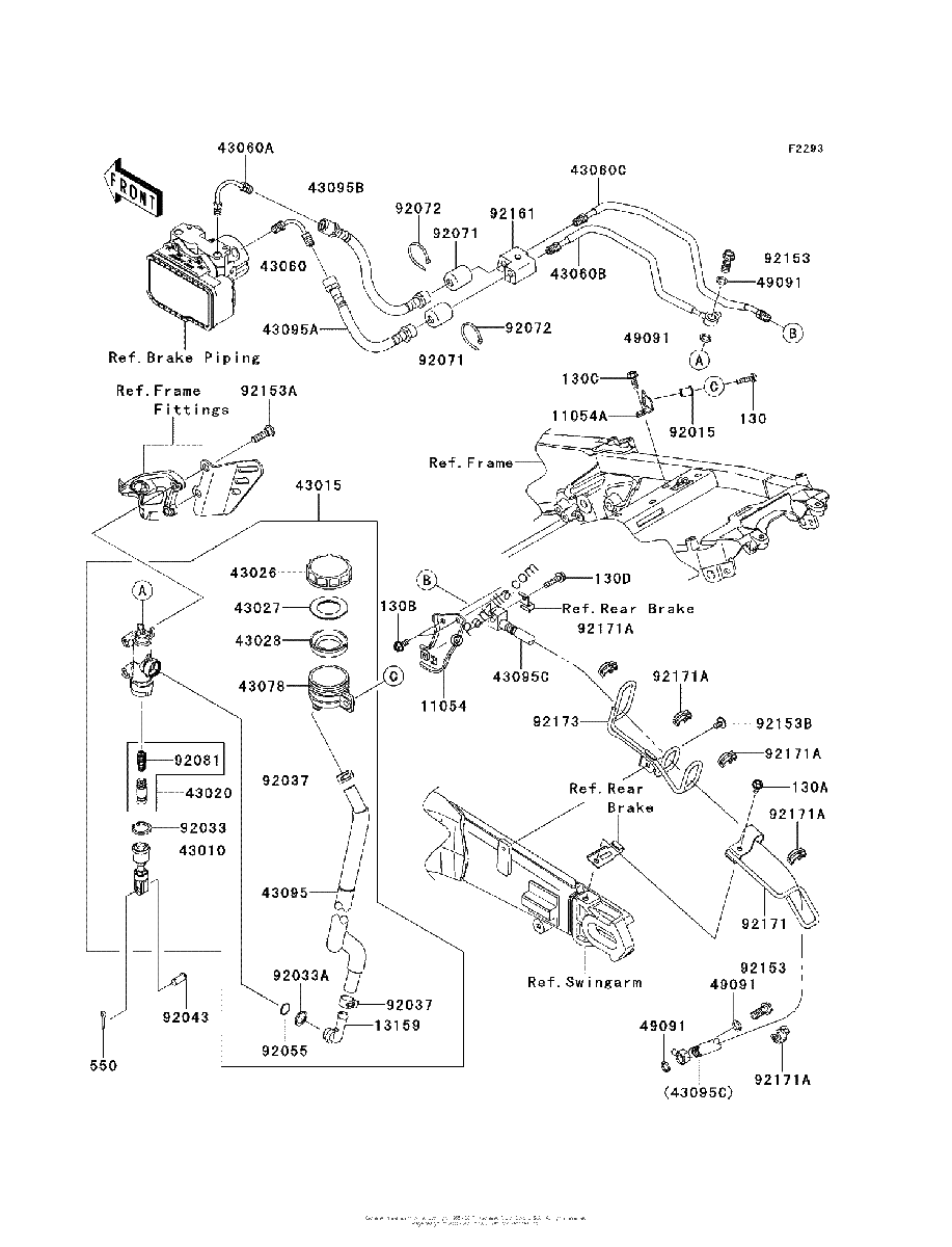 Diagrama de REAR MASTER CYLINDER