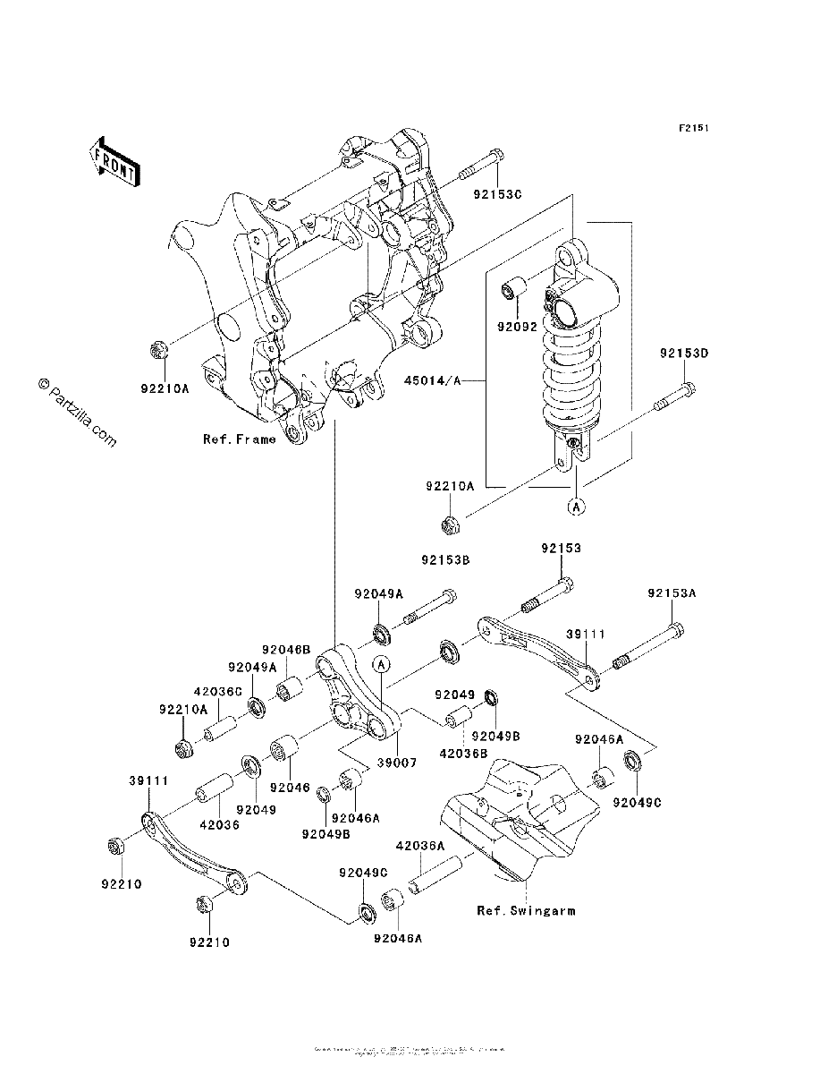 Diagrama de SUSPENSION SHOCK ABSORBER
