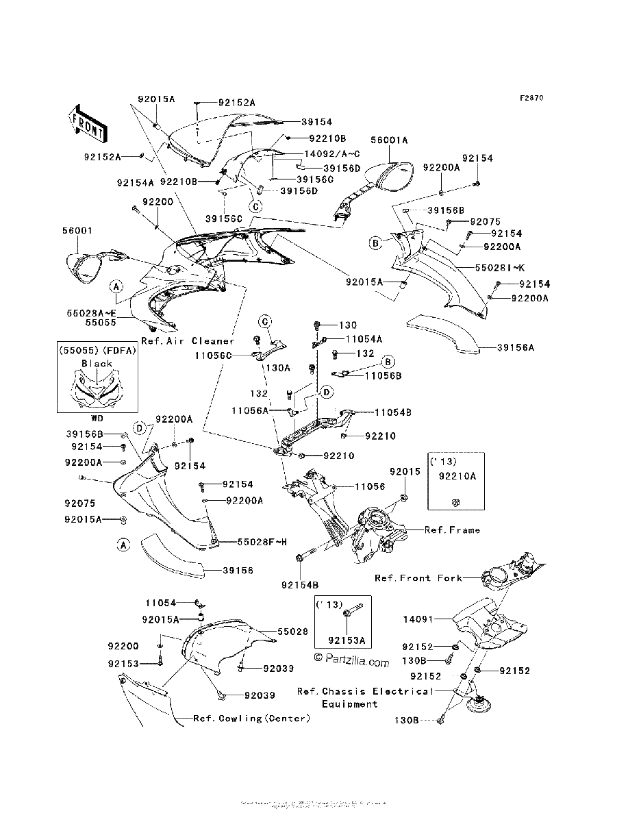Diagrama de COWLING UPPER
