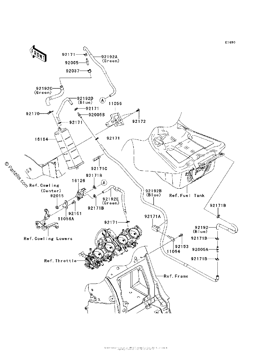 Diagrama de FUEL EVAPORATIVE SYSTEM CA