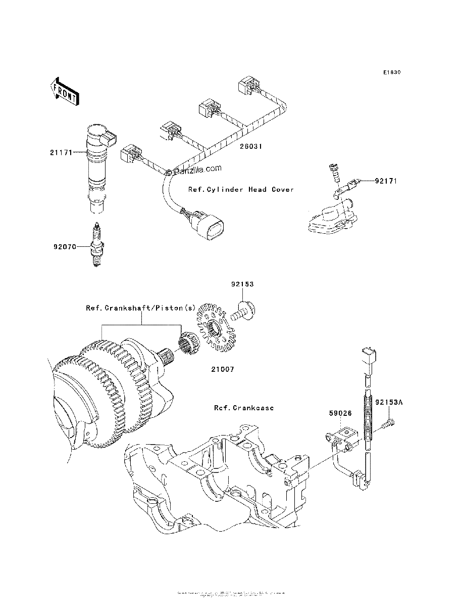 Diagrama de IGNITION SYSTEM