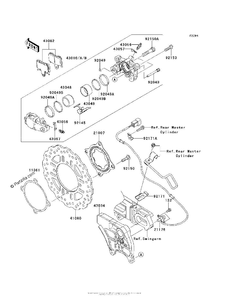 Diagrama de REAR BRAKE