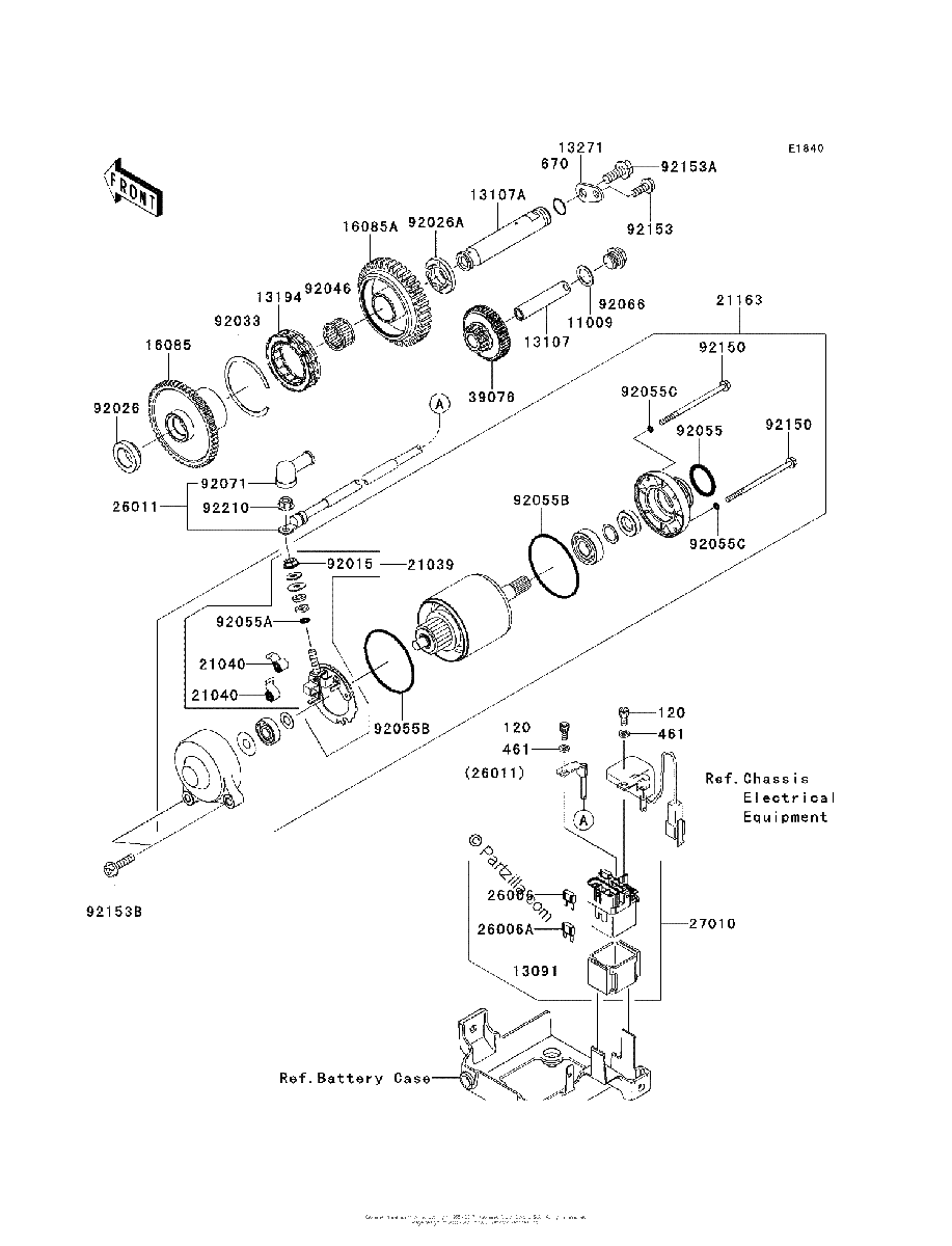 Diagrama de STARTER MOTOR