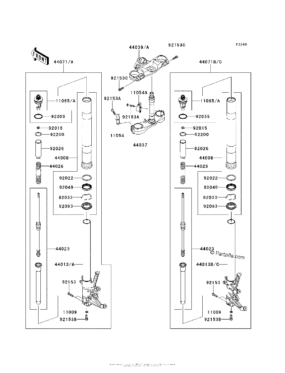 Diagrama de FRONT FORK