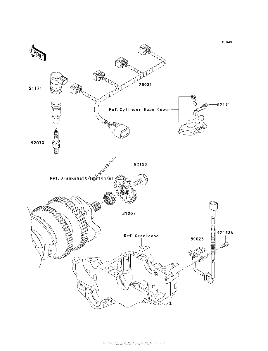 Diagrama de IGNITION SYSTEM