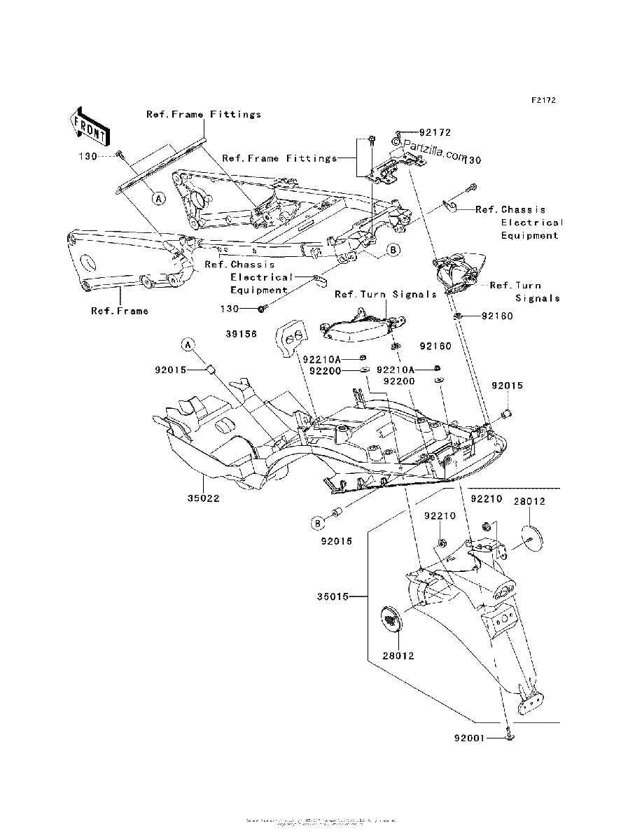 Diagrama de REAR FENDER S