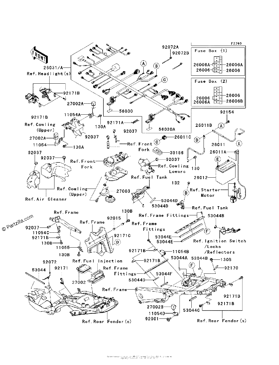 Diagrama de CHASSIS ELECTRICAL EQUIPMENT