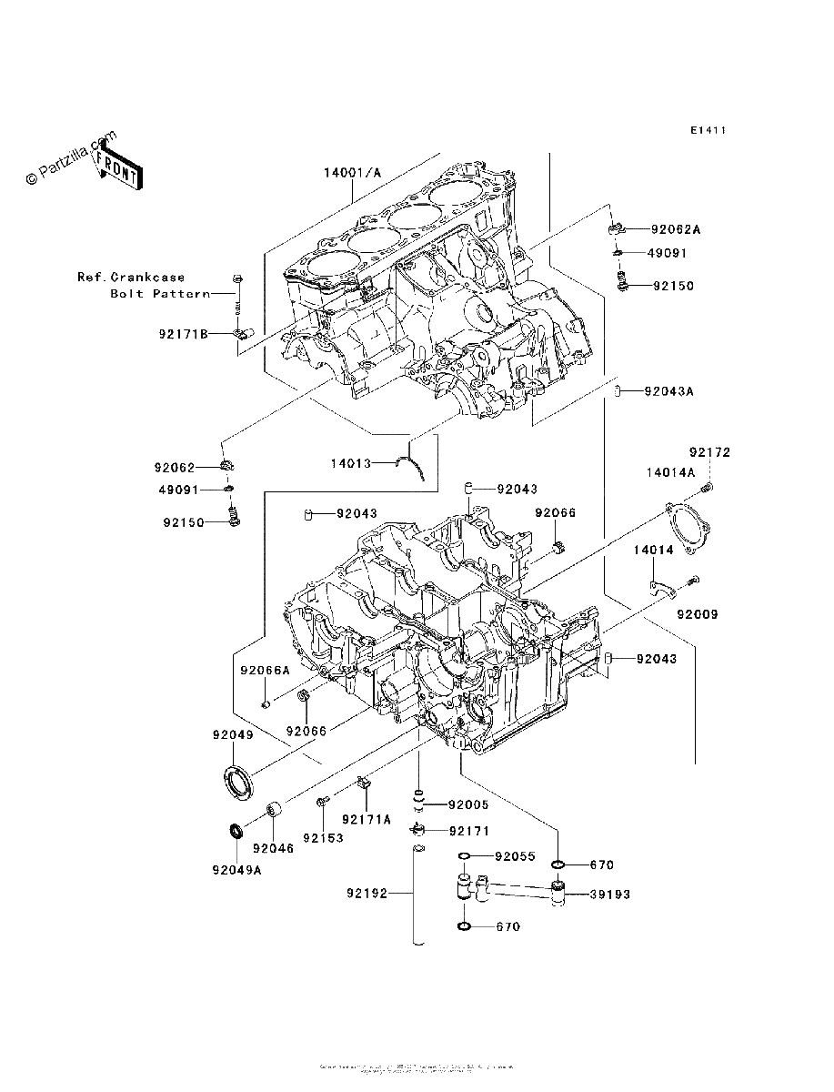 Diagrama de CRANKCASE