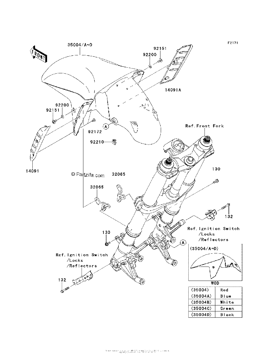 Diagrama de FRONT FENDER S