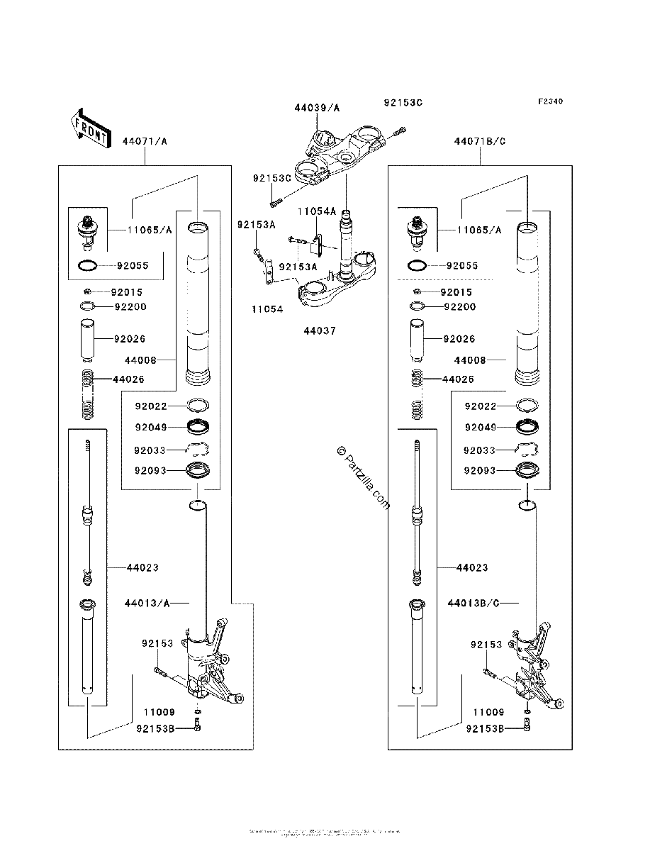 Diagrama de FRONT FORK