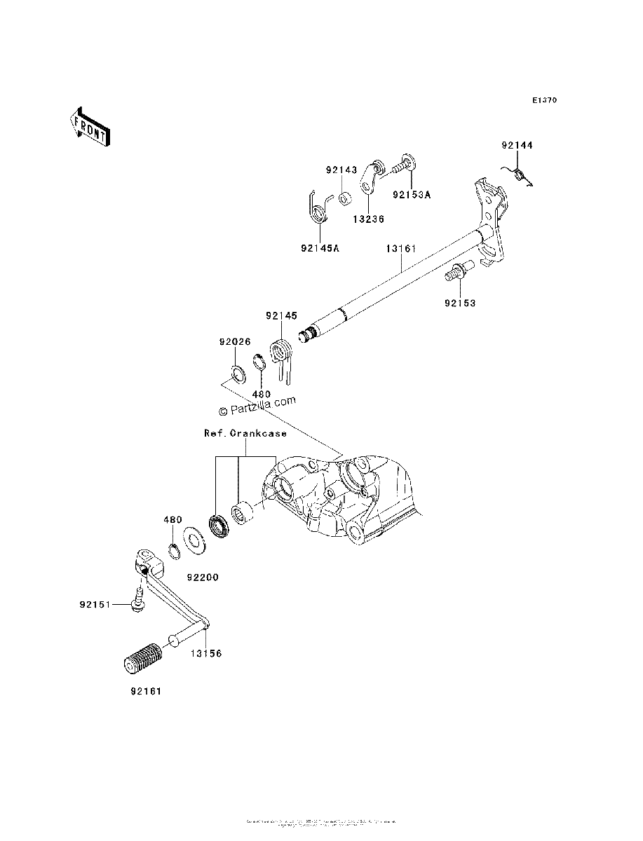 Diagrama de GEAR CHANGE MECHANISM