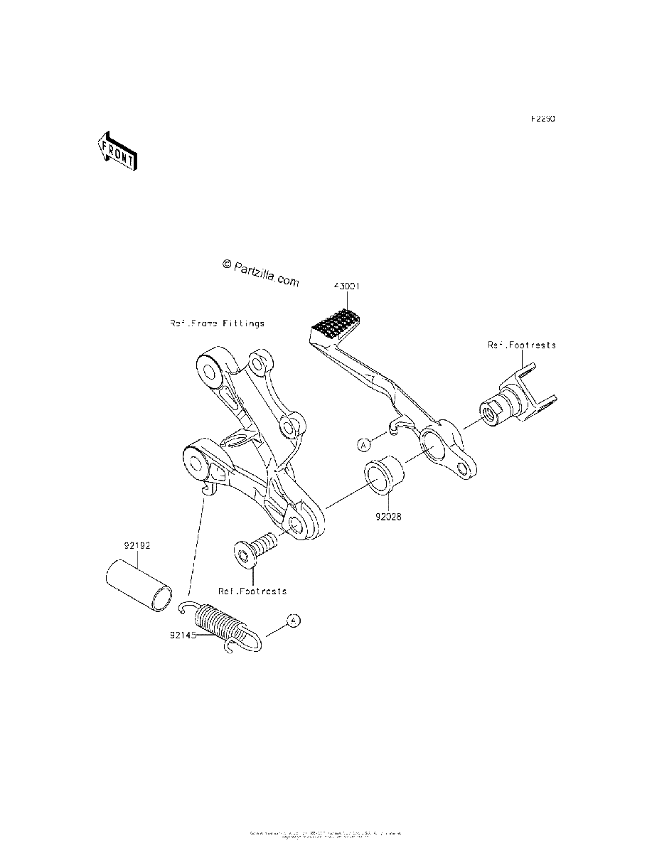 Diagrama de BRAKE PEDAL TORQUE LINK