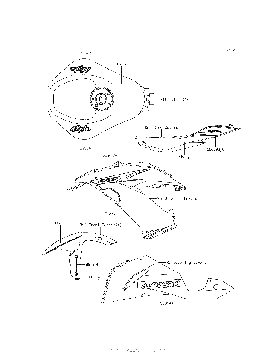 Diagrama de DECALS BLACK FDF