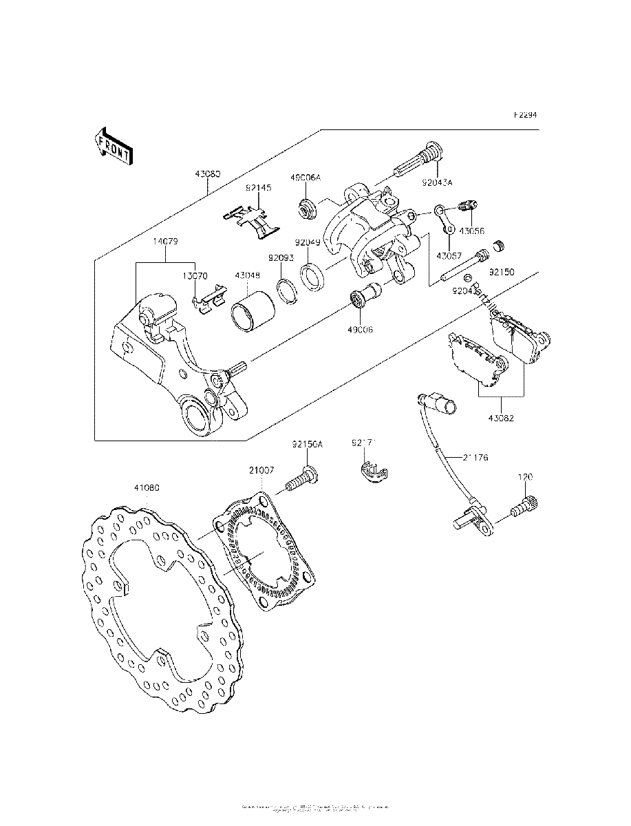Diagrama de REAR BRAKE